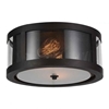 Picture of 14" 2 Light Cage Flush Mount with Reddish Brown finish
