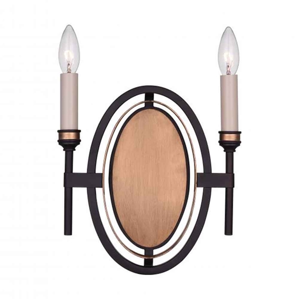 Picture of 14" 2 Light Wall Sconce with Golden Brown finish