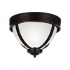 Picture of 14" 3 Light Bowl Flush Mount with Autumn Bronze finish