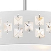 Picture of 14" 3 Light Drum Shade Mini Pendant with White finish