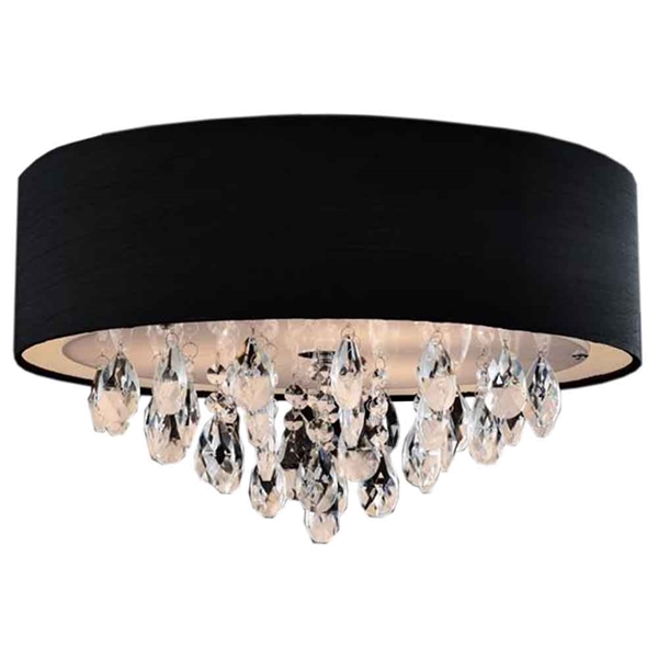 Brizzo Lighting Stores 14 Struttura Modern Crystal Round Flush