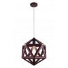 Picture of 15" 1 Light  Pendant with Black & Wood finish