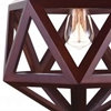 Picture of 15" 1 Light  Pendant with Black & Wood finish