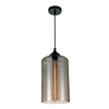 Picture of 15" 1 Light Down Mini Pendant with Transparent Smoke finish