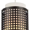 Picture of 15" 1 Light Drum Shade Mini Pendant with Black finish