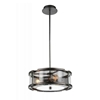 Picture of 15" 3 Light  Chandelier with Black Silver finish