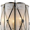 Picture of 15" 3 Light Drum Shade Mini Pendant with Antique Brass finish