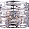 Picture of 15" 4 Light Drum Shade Chandelier with Chrome finish