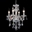 15" 4 Light Up Chandelier with Chrome finish