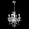 15" 4 Light Up Chandelier with Chrome finish