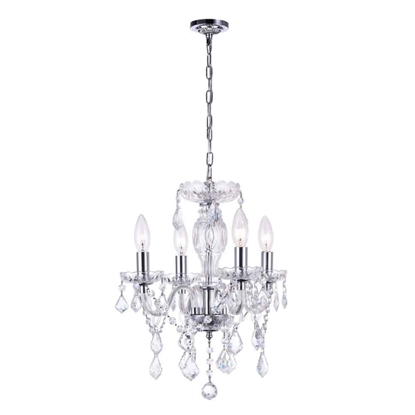 Picture of 15" 4 Light Up Chandelier with Chrome finish