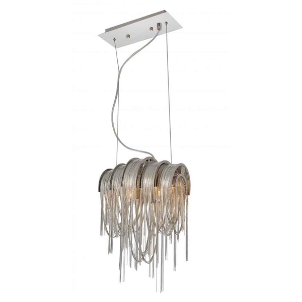 Picture of 16" 2 Light Down Mini Pendant with Chrome finish