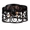 Picture of 16" 3 Light Cage Flush Mount with Autumn Bronze finish