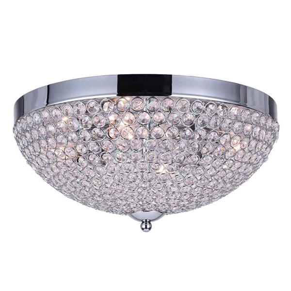 Picture of 16" 4 Light Bowl Flush Mount with Chrome finish