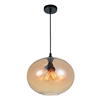 Picture of 16" 4 Light Down Pendant with Transparent Amber finish