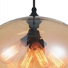 Picture of 16" 4 Light Down Pendant with Transparent Amber finish