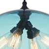 Picture of 16" 4 Light Down Pendant with Transparent Blue finish