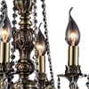 Picture of 16" 4 Light Up Chandelier with Antique Brass finish