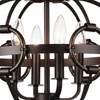 Picture of 16" 4 Light Up Chandelier with Brushed Golden Brown finish
