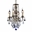 16" 4 Light Up Chandelier with French Gold finish