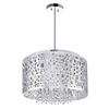 Picture of 16" 6 Light Drum Shade Chandelier with Chrome finish
