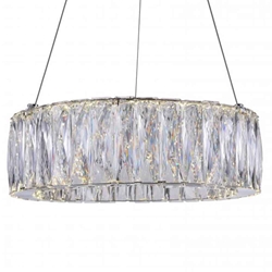 16" LED  Chandelier with Chrome finish