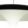 Picture of 16" LED Down Pendant with Black & White finish