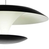 Picture of 16" LED Down Pendant with Black & White finish