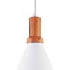 Picture of 17" 1 Light Down Mini Pendant with White finish