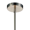 Picture of 17" 3 Light Drum Shade Chandelier with Satin Nickel finish