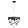 Picture of 17" 4 Light  Chandelier with Black finish