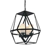 Picture of 17" 4 Light Candle Chandelier with Black finish