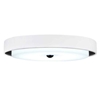 Picture of 17" LED Drum Shade Flush Mount with Black & White finish