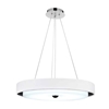 Picture of 17" LED Drum Shade Pendant with Black & White finish