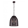 Picture of 18" 2 Light Down Pendant with Reddish Black finish