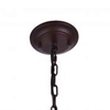 Picture of 18" 2 Light Down Pendant with Reddish Black finish