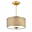 18" 3 Light Drum Shade Chandelier with French Gold finish