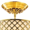 Picture of 18" 3 Light Drum Shade Flush Mount with French Gold finish