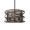 Picture of 18" 3 Light Up Chandelier with Brown finish