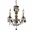 18" 3 Light Up Chandelier with French Gold finish