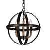 Picture of 18" 3 Light Up Chandelier with Rust finish