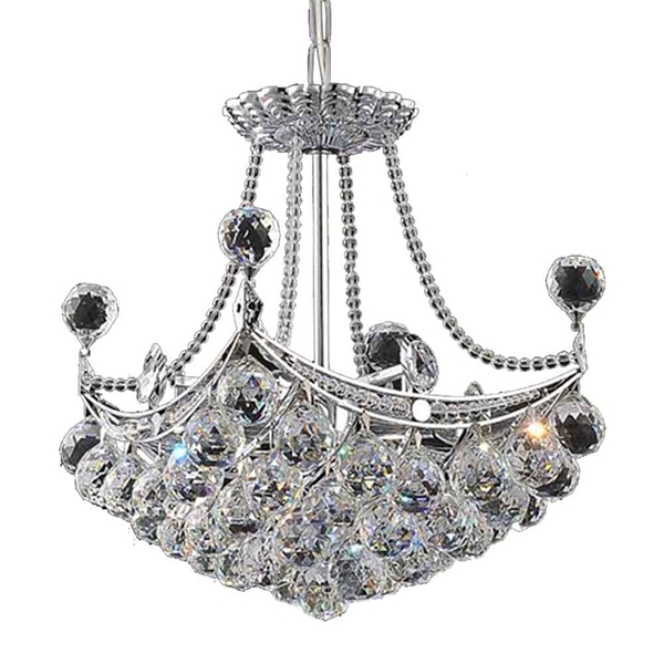 Picture of 18" 4 Light  Chandelier with Chrome finish