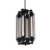 Picture of 18" 4 Light Down Mini Pendant with Black finish