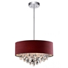 Picture of 18" 4 Light Drum Shade Chandelier with Chrome finish