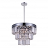 Picture of 18" 5 Light Down Chandelier with Chrome finish