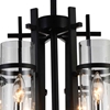 Picture of 18" 6 Light Up Chandelier with Black finish