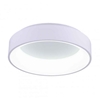 Picture of 18" LED Drum Shade Flush Mount with Gray & White finish