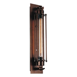 19" 1 Light Wall Sconce with Chocolate finish