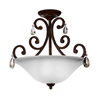 Picture of 19" 3 Light Bowl Flush Mount with Dark Bronze finish
