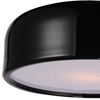 Picture of 19" 3 Light Drum Shade Flush Mount with Black finish